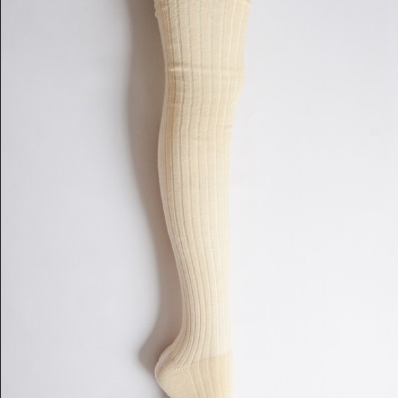 Thigh High ribbed boot socks - Picture 4 of 4